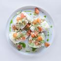 Butter Poached Cod with Fennel and Grapefruit Salsa
