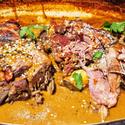 Pomegranate & Prune Braised Moroccan Lamb