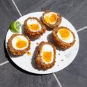 Moroccan Merguez Scotch Eggs